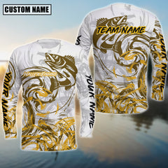 Maxcorners Walleye Deep Sea Trophy Sun Protection Personalized Name, Team Name Long Sleeve Shirt
