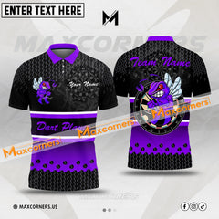 Maxcorners Darts Bee Mutilcolor Options Personalized Name, Team Name 3D Polo Shirt