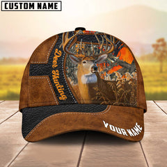Maxcorners Majestic Deer Hunting Multicolor Personalized Name 3D Cap