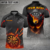 Maxcorners Darts Diabolus Unique Multicolor Option Customized Name, Team Name 3D Polo Shirt (6 Colors)