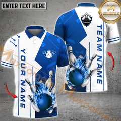 Maxcorners Ball Flame Bowling Jersey Multicolor Options Personalized Name, Team Name 3D Shirt