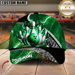 Maxcorners Thunder Breaker Bowling Jersey Multicolor Option Personalized Name 3D Cap
