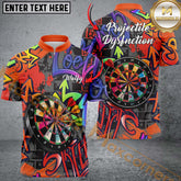 Maxcorners Darts Graffiti Street Multicolor Options Personalized Name, Team Name 3D Shirt For Brandon