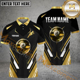 Maxcorners Pool 8 Player Billiard Jersey Multicolor Options Personalized Name, Team Name 3D Polo Shirt (4 Colors)