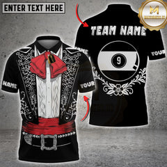 Maxcorners Billiard Mariachi Pool Jersey Multicolor Customized Name, Team Name 3D Shirt