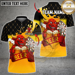 Maxcorners Darts Cheers Bull Beer Multicolor Customized Name, Team Name 3D Shirts