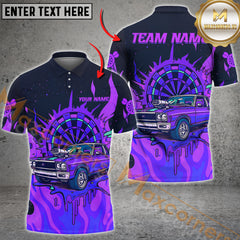 Maxcorners Hot Rod Darts Inferno Multicolor Personalized Name, Team Name 3D Shirt