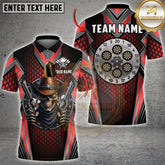 Maxcorners Darts Skull Cowboy Multicolor Customized Name, Team Name 3D Shirts