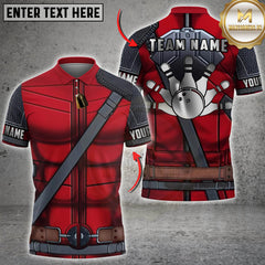 Maxcorners Bowling Tactical Armor Pin Design Personalized Name 3D Unisex Shirt