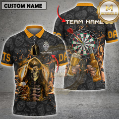 Maxcorners Darts And Beer Personalized Name, Team Name 3D Shirt