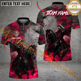 Maxcorners Darts Horseman Mutilcolor Options Personalized Name, Team Name 3D Polo Shirt