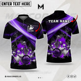 Maxcorners Strike Bowling Jersey Multicolor Option Customized Name, Team Name 3D Polo Shirt (4 Colors)