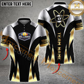 Maxcorners Billiard Atomic 9-Ball Multicolor Personalized Name, Team Name 3D Shirt