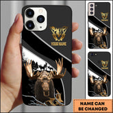 Maxcorners Moose Hunting Forest Classic Personalized Name Phone Case