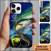 Maxcorners Marlin & Mahi Mahi Fishing Big Game Ocean Action Design Personalized Name Phone Case