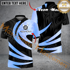 Maxcorners Darts Abstract Mutilcolor Option Customized Name, Team Name 3D Polo Shirt