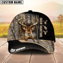Maxcorners Hunting Deer Camouflage Multicolor Personalized Name 3D Cap