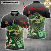 Maxcorners Darts Gator Multicolor Customized Name, Team Name 3D Shirts
