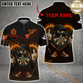 Maxcorners Darts Funny Flaming Attitude Multicolor Customized Name, Team Name 3D Shirts