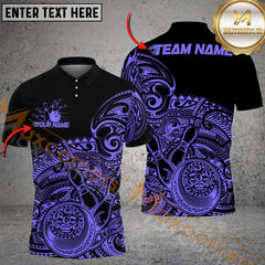 Maxcorners Bowling Tribal Strike Multicolor Customized Name, Team Name 3D Shirts
