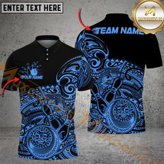 Maxcorners Bowling Tribal Strike Multicolor Customized Name, Team Name 3D Shirts
