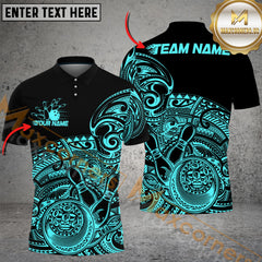 Maxcorners Bowling Tribal Strike Multicolor Customized Name, Team Name 3D Shirts
