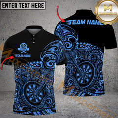 Maxcorners Darts Tribal Wave Multicolor Customized Name, Team Name 3D Shirts