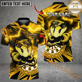 Maxcorners Darts Snake Multicolor Option Customized Name, Team Name 3D Polo Shirt (6 Colors)