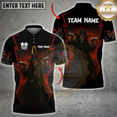 Maxcorners Darts Dark Cowboy Dual Guns Multicolor Customized Name, Team Name 3D Shirts