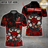 Maxcorners Darts Redbull Multicolor Options Personalized Name, Team Name 3D Shirt