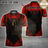 Maxcorners Darts Wolf Multicolor Customized Name, Team Name 3D Shirts