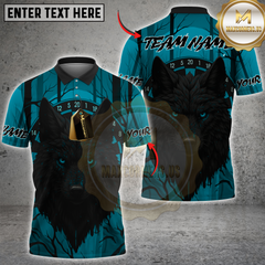 Maxcorners Darts Wolf Multicolor Customized Name, Team Name 3D Shirts