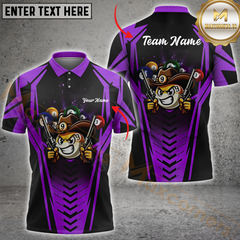 Maxcorners Billiard Funny Cowhand Multicolor Options Personalized Name, Team Name 3D Shirt
