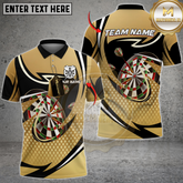Maxcorners Golden Precision Darts Multicolor Customized Name, Team Name 3D Shirts