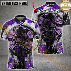Maxcorners Darts Samurai Warrior Multicolor Options Personalized Name, Team Name 3D Shirt