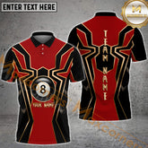 Maxcorners Billiard 8-Ball Pool Golden Master Multicolor Options Personalized Name, Team Name 3D Shirt