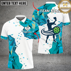 Maxcorners Pickleball Diamond Smoke Customized Name, Team Name 3D Unisex Shirt