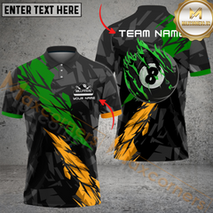 Maxcorners 8 Pool Crack Billiard Jersey Multicolor Option Customized Name, Team Name 3D Polo Shirt