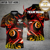 Maxcorners Billiards Tribal 8 Ball Multioptions Personalized Name, Team Name Unisex 3D Shirt