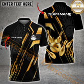 Maxcorners Bowling Golden King Multicolor Options Personalized Name, Team Name 3D Shirt