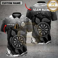 Maxcorners Darts Ocean Turtle Target Multicolor Customized Name, Team Name 3D Shirts