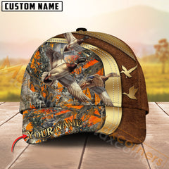 Maxcorners Premium Hunting Orange Camouflage 3D Full Print Cap Best Gift For Hunter (Deer/Moose/Boar/Turkey/Elk/Duck)