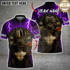 Maxcorners Pitbull Thunder Darts Jersey Multicolor Customized Name, Team Name 3D Shirts