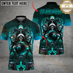 Maxcorners Billiard Ball 8 Pool Skull Dragon Multicolor Personalized Name, Team Name 3D Shirt