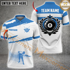 Maxcorners Billiard Precision Break Multicolor Customized Name, Team Name 3D Shirts