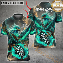 Maxcorners Darts Phoenix Thunder Lightning Multicolor Customized Name, Team Name 3D Shirts