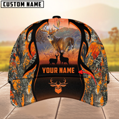 Maxcorners Deer Hunting Camouflage Pattern Multicolor Personalized Name 3D Cap