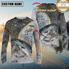 Maxcorners Chinook Fishing Skinfish Pattern Sport Jersey Personalized Name, Team Name 3D All Over Printed Clothes