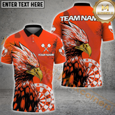Maxcorners Eagle Darts Shirt Fierce Blue Avian Graphic Multicolor Options Personalized Name, Team Name 3D Shirt (4 Colors)