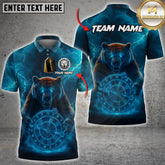 Maxcorners Bear Darts Lightning Multicolor Options Personalized Name, Team Name 3D Shirt (4 Colors)